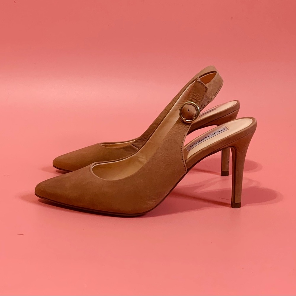 Steve Madden Amaya Pointed Toe Blush Nubuck